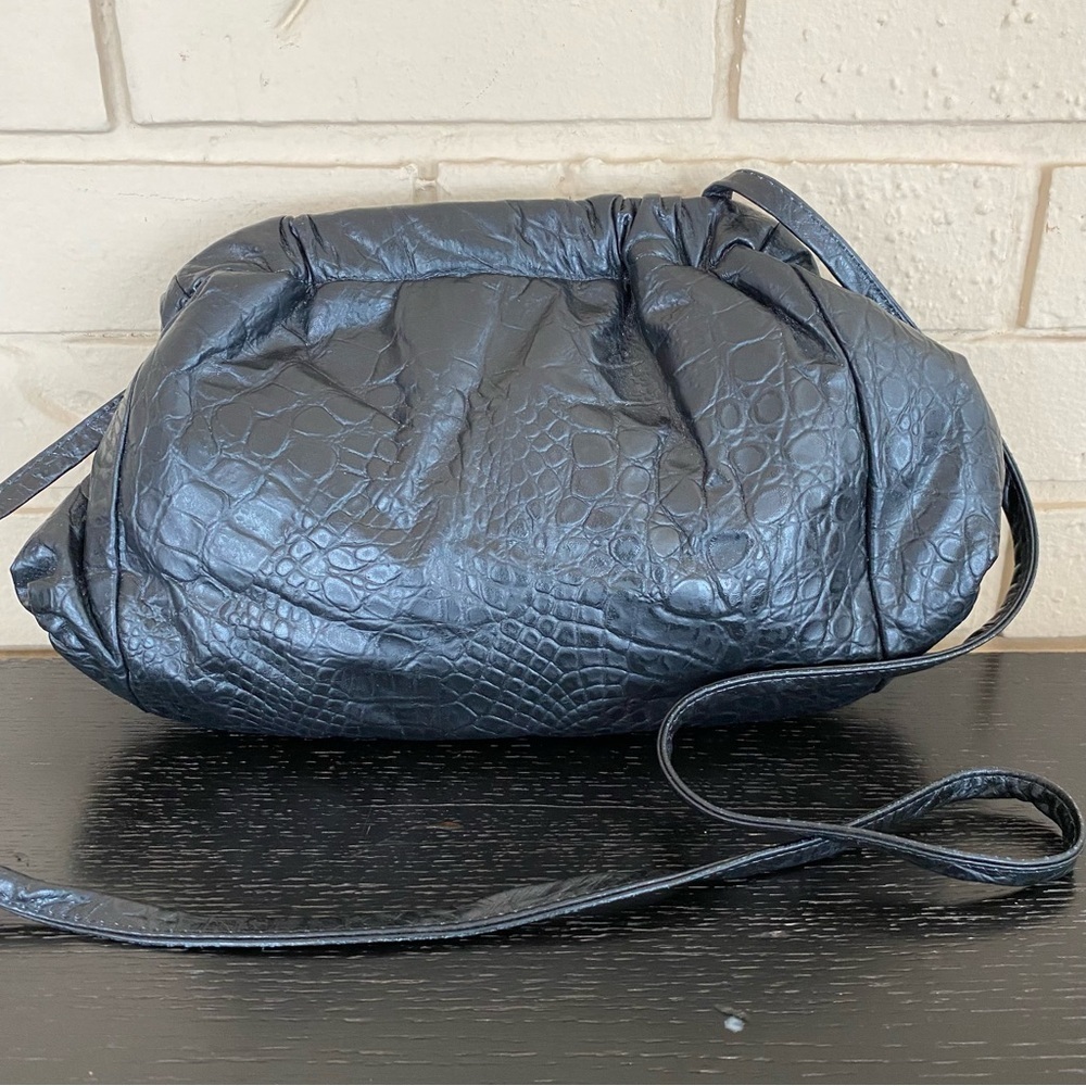 Vintage Fifth Avenue Handbag Leather Apolstery Crossbody Clutch Shoulder Purse - Picture 4 of 10